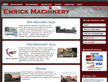 Tablet Screenshot of emrickmachinery.com